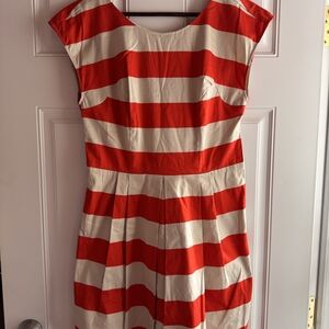 Forever 21 Red and White Fit and Flare Mini Dress